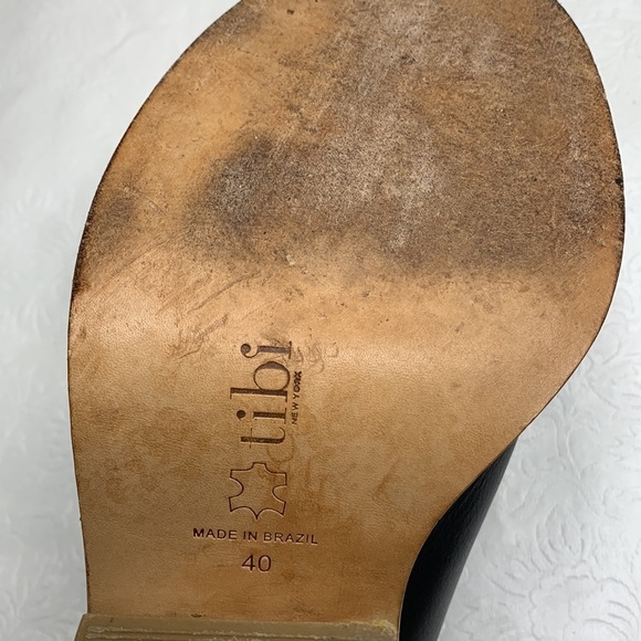 Tibi Blane Leather Mule Sandals EU 40 - Picture 4 of 7